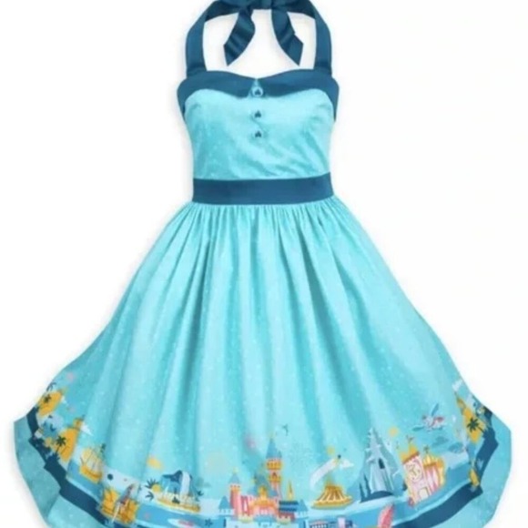 Disney Dresses & Skirts - Disney Parks Dress Medium Retro Halter  Magic Kingdom Dapper Day